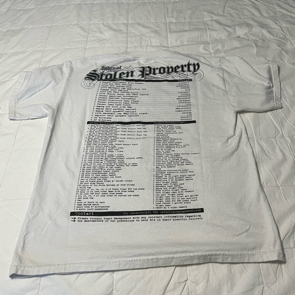 Poison The Well "Misfortune in the Motor City" white tee shirt size L - Picture 11 of 11